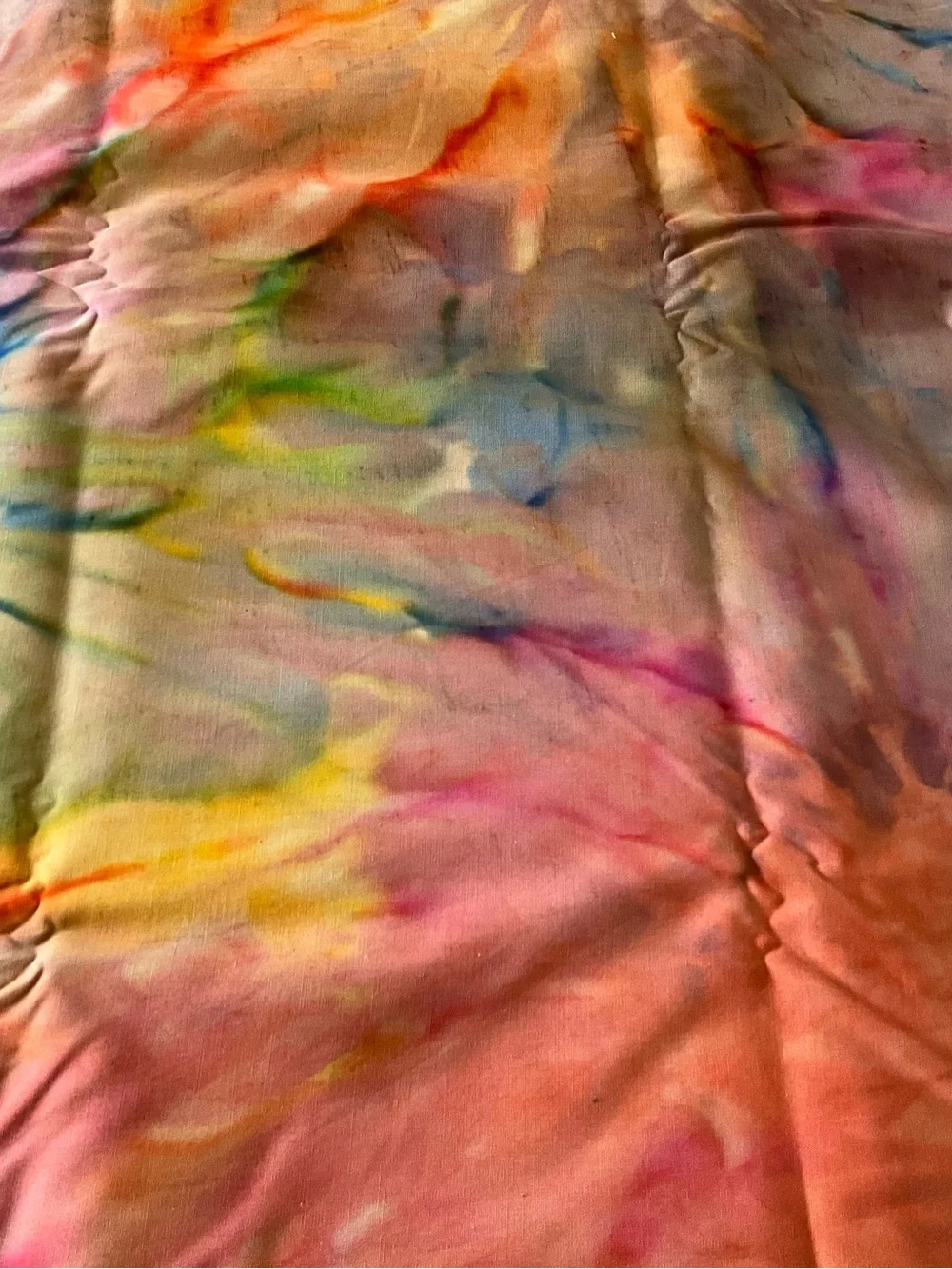 Quilting Sewing Crafts Fabric Tie Dye Multicolor Cotton 3 Yards